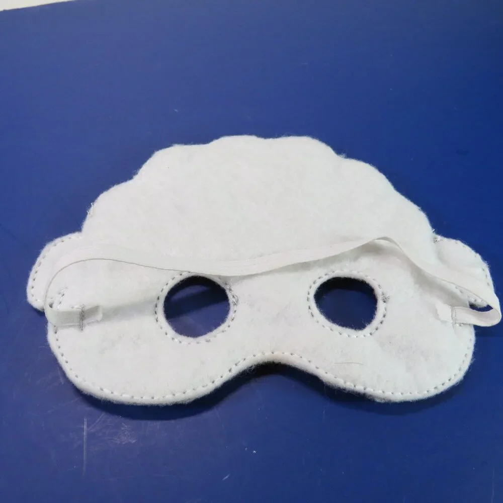 sheep lamb fabric mask eye mask Halloween Nativity costume accessory